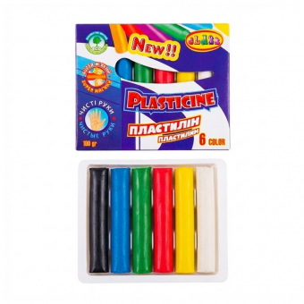 Купить Пластилин восковой «Чистые руки» 6 цв., 100гр.ECO оптом